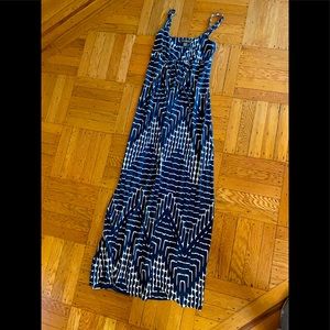 Tommy Bahama blue and white maxi dress size XS